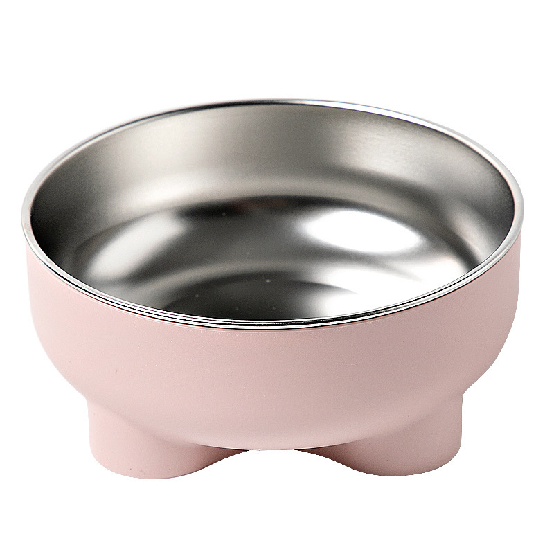 Wholesale Stainless Steel Washable Detachable Cat Dog Bowl Round