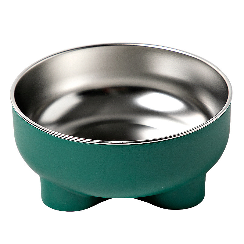 Wholesale Stainless Steel Washable Detachable Cat Dog Bowl Round