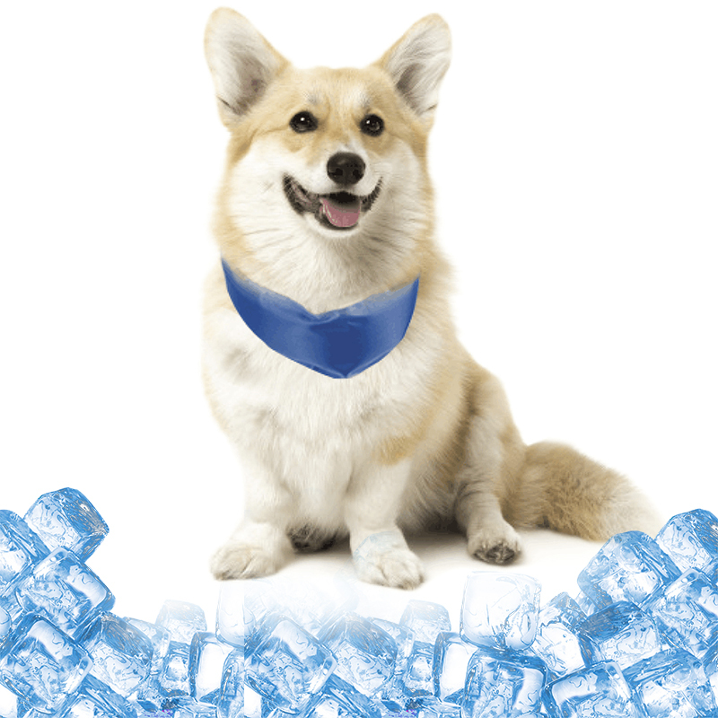wholesale branded custom printed cooling pet collar dog bandana cooling