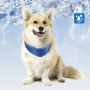 wholesale branded custom printed cooling pet collar dog bandana cooling