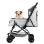 Wholesale Custom Logo Foldable Breathable Travel Portable Cat Dog Pet Stroller
