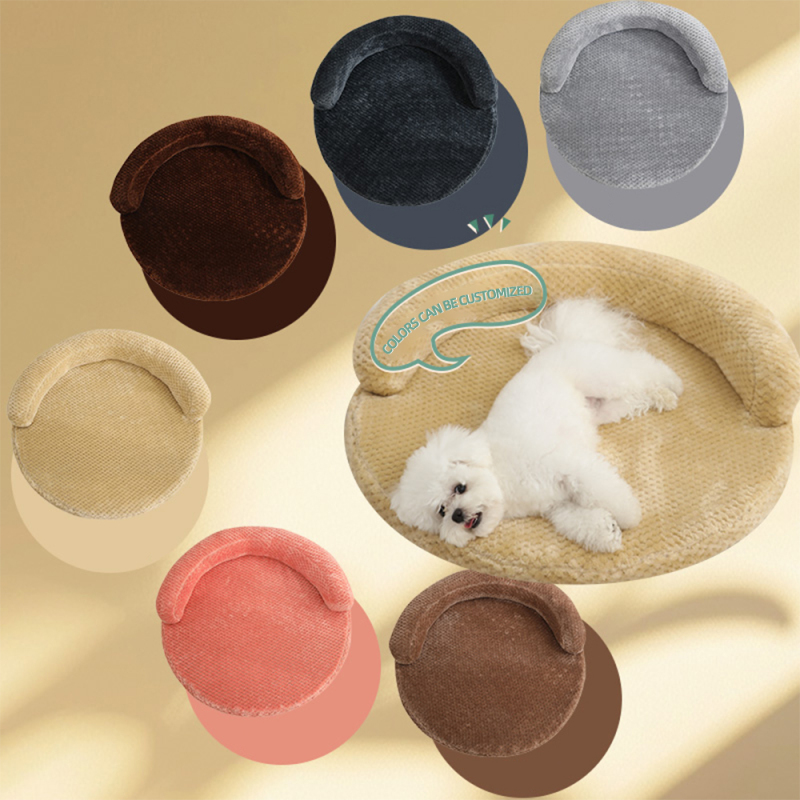 Manufacturer Wholesale Custom Logo Pet Supplier Round Orthopedic Mamory Foam Dog Bed With Pillow