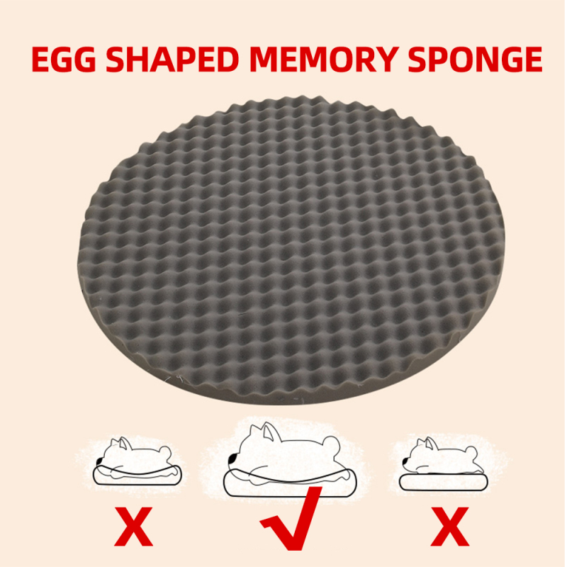 Manufacturer Wholesale Custom Logo Pet Supplier Round Orthopedic Mamory Foam Dog Bed With Pillow