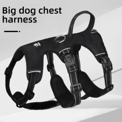 Wholesale Reflective Stripe Large Dog Harness With Pull