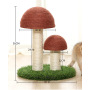 Manufacturer wholesale sisal mushroom small cat tree with lawn mat