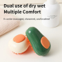 Manufacturer wholesale avocado design dog cat brush with spray