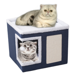 Wholesale Foldable Indoor Sisal Scratcher Cat House