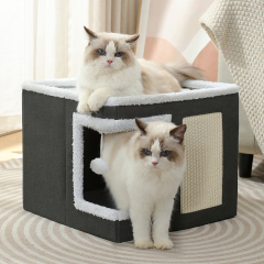 Wholesale Foldable Indoor Sisal Scratcher Cat House