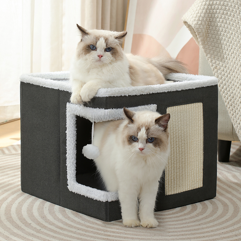 Wholesale Foldable Indoor Sisal Scratcher Cat House