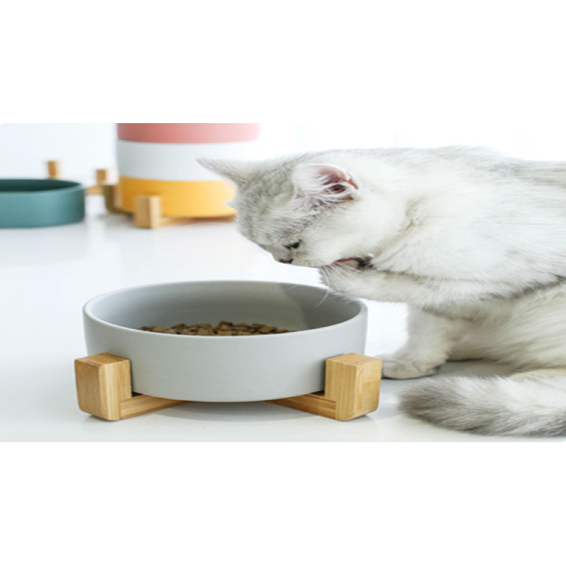 Manufacturer wholesale OEM custom logo ceramic pet dog bowl