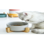 Manufacturer wholesale OEM custom logo ceramic pet dog bowl