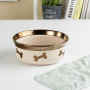 Manufacturer wholesale OEM custom logo ceramic pet dog bowl