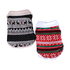 Manufacturer wholesale warm soft plush winter pet dog christmas coat