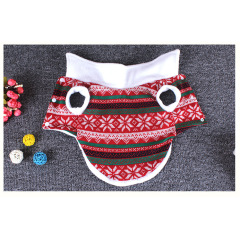 Manufacturer wholesale warm soft plush winter pet dog christmas coat