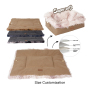 wholesale manufacturer soft luxury plush pet cushion round cat dog bed pet furniture