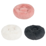 wholesale manufacturer soft luxury plush pet cushion round cat dog bed pet furniture