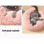 wholesale manufacturer soft luxury plush pet cushion round cat dog bed pet furniture