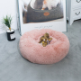 wholesale manufacturer soft luxury plush pet cushion round cat dog bed pet furniture