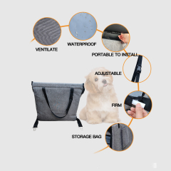 Manufacturer wholesale breathable grey front dog car seat