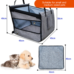 Manufacturer wholesale breathable grey front dog car seat