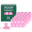 Pink paw print- 20 rolls add dispenser