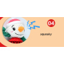 Manufacturer wholesale christmas elk snowman santa dog rope tpr short plush toys