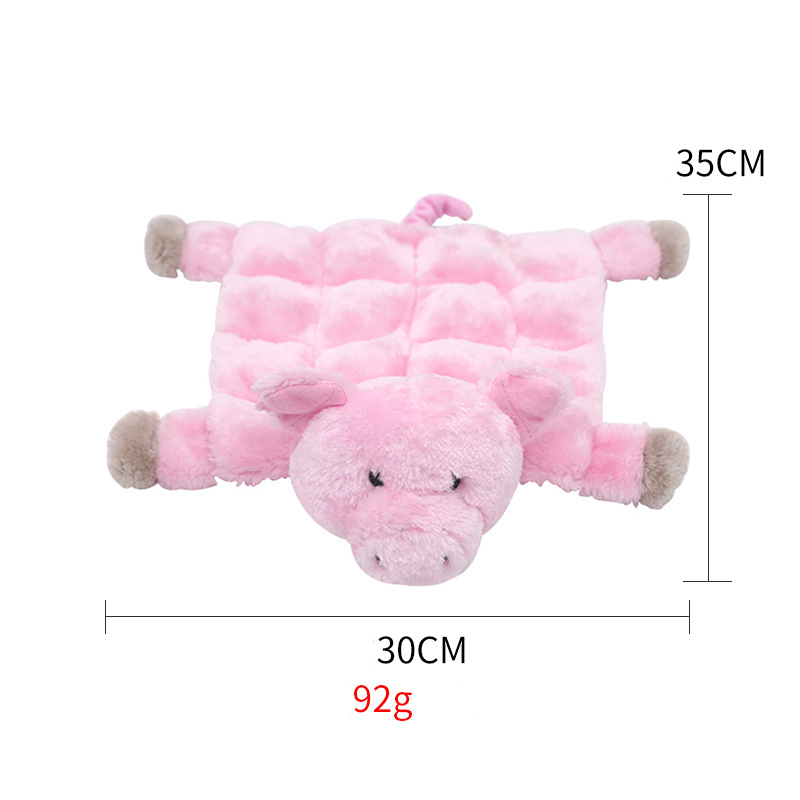 Manufacturer wholesale short plush squeaky bite resistant dog chewing toy