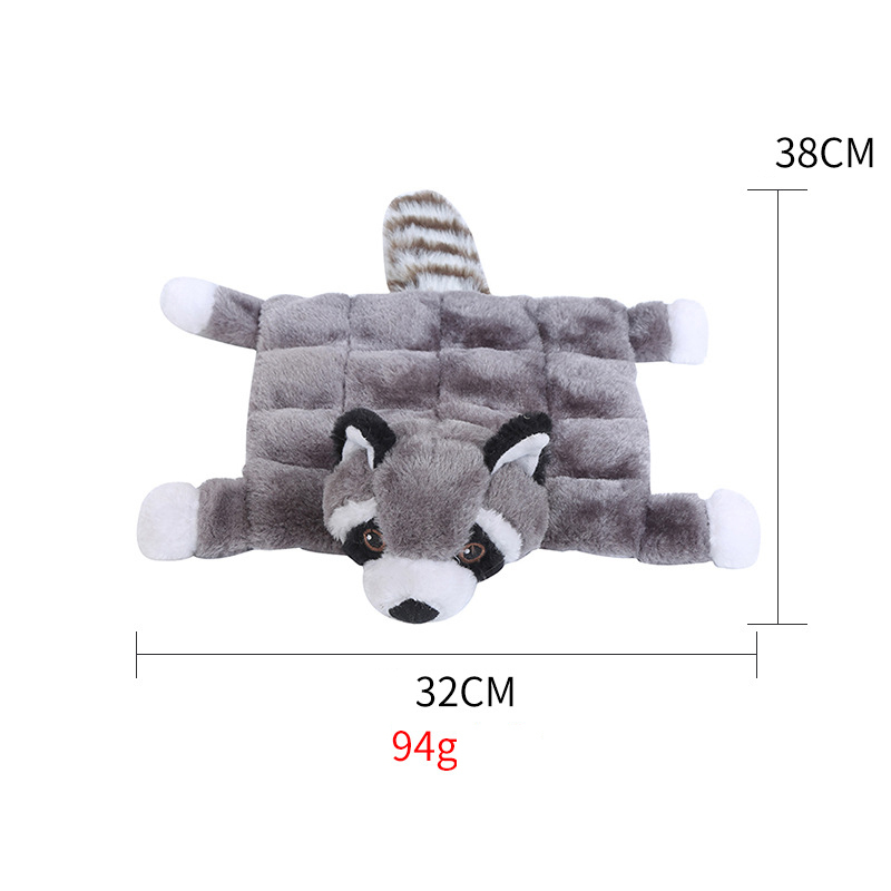 Manufacturer wholesale short plush squeaky bite resistant dog chewing toy