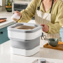 Manufacturer wholesale foldable portable dog pet food storage container