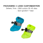 Wholesale Anti-slip Custom Logo Adjustable Dog Shoes