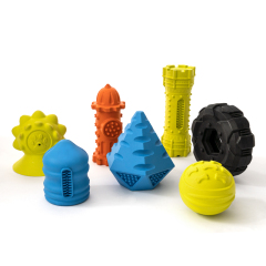 Manufacturer wholesale tire more design feeder chew dog rubber toys