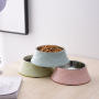 Manufacturer wholesale pp stainless steel detachable dog bowl non-slip