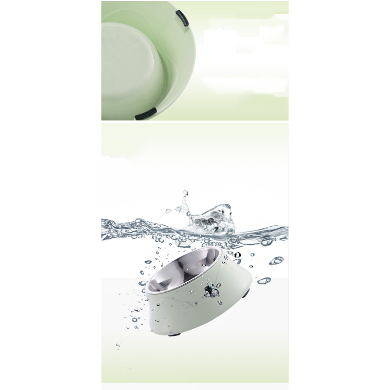 Manufacturer wholesale pp stainless steel detachable dog bowl non-slip