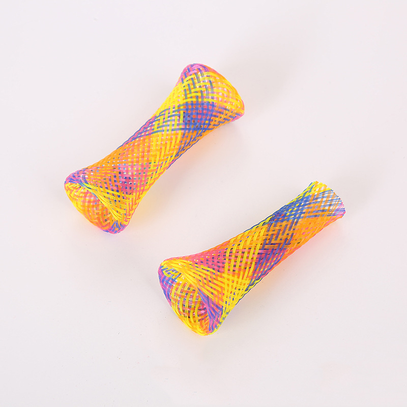 Manufacturer wholesale colorful nylon clean teeth cat adjustable spring toy