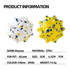 Wholesale ETPU Floating Dog Toy Ball