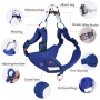 Manufacturer wholesale reflective suede fabric cheap dog harness with leash set