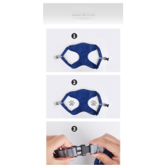 Manufacturer wholesale reflective suede fabric cheap dog harness with leash set