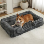 Wholesale Custom Logo Pet Product Sponge Plush Dog Bed for Large Dogs