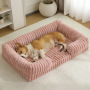 Wholesale Custom Logo Pet Product Sponge Plush Dog Bed for Large Dogs