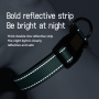 Wholesale Nylon Custom Logo Dog Collar With Reflective Stripe