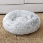 wholesale manufacturer soft plush warm dog cat donut beds tie-dye color