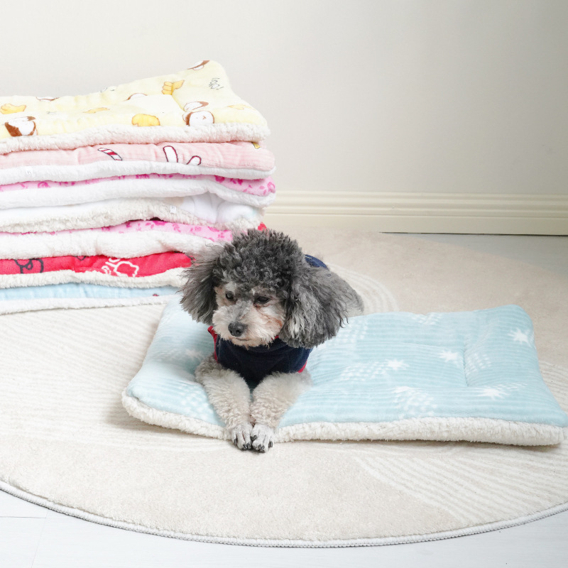 Manufacturer Wholesale Cute Design Flannel Cat Pet Dog Mat