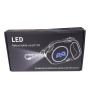 Manufacturer wholesale custom logo reflective dog retractable leash with LED light chargeable