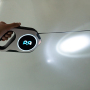 Manufacturer wholesale custom logo reflective dog retractable leash with LED light chargeable