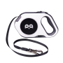 Manufacturer wholesale custom logo reflective dog retractable leash with LED light chargeable
