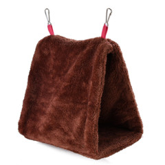 Manufacturer wholesale foldable warm soft plush hanging triangular bird tent