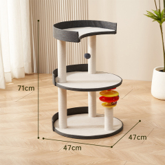 Wholesale Sisal Short Plush Cat Climbing Tree With Ball Toy
