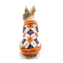 Manufacturer wholesale navy blue yellow plaid winter dog sweater