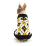 Manufacturer wholesale navy blue yellow plaid winter dog sweater