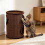 Wholesale Sisal Board Short Plush Brown Cat Tunnel